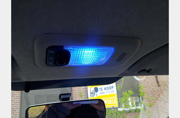 En blauw led verlichting met vertrager