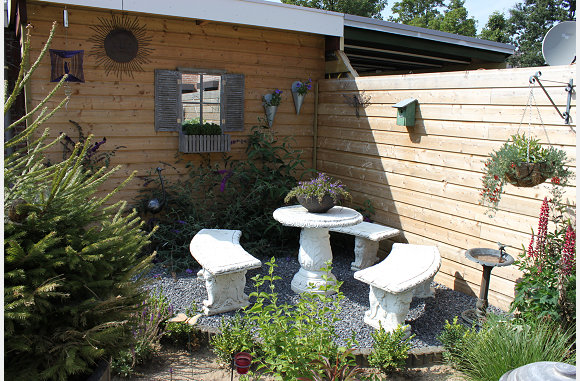 ben zo blij met de tuin