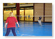 Beetje badmintonnen.