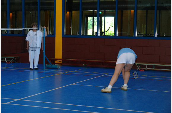Ik ook nog maar ff badmintonnen.
