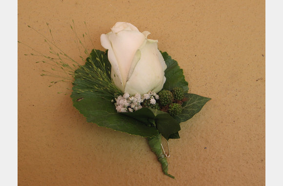 De corsages voor de gasten.