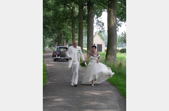 1e x in een jurk en 1x keer op hakken en dan ook nog rennen.
