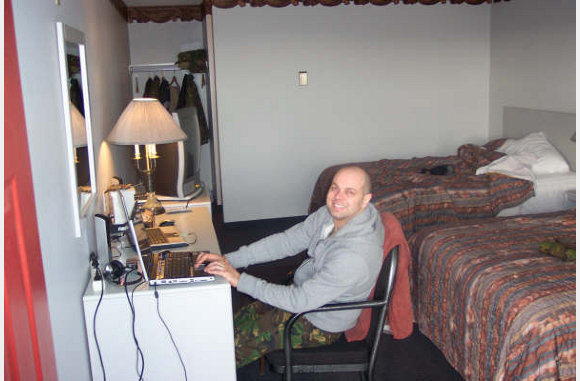 Samen met collega Rob heeft Winni een kamer.